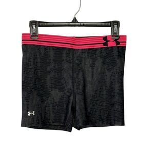 Under Armour gray/hot pink compression shorts - M - 🙂3/$15